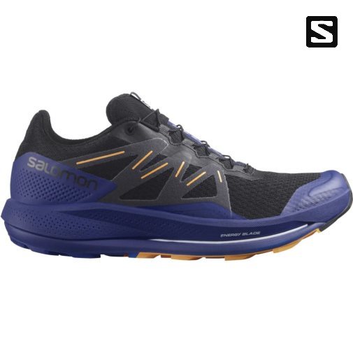 Blue / Black Salomon Pulsar Men's Trail Running Shoes | IE PL4591